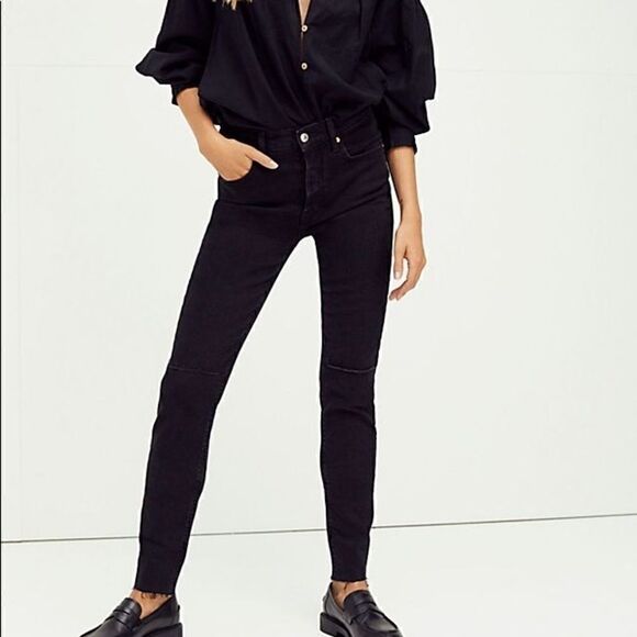 We The Free Stella Skinny Jeans Black Velvet - Picture 1 of 12